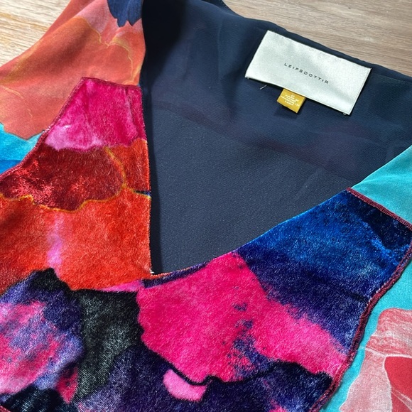 Leifsdottir-Anthropology silk mini dress - Picture 5 of 7